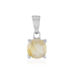 Pendentif en argent et Quartz rutile (Cheveux de Vénus)