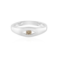 Bague en argent et Diamant champagne I2