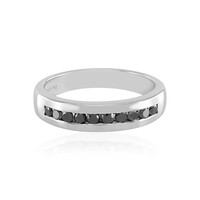 Bague en argent et Diamant noir