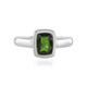 Bague en argent et Diopside de Russie