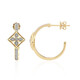 Boucles d'oreilles en or et Diamant SI1 (G) (Annette)