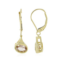 Boucles d'oreilles en or et Morganite de Madagascar (KM by Juwelo)