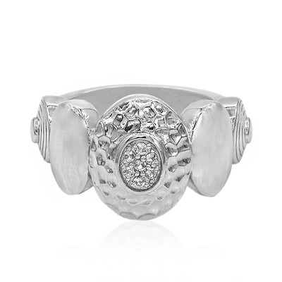 Bague en argent et Topaze blanche (MONOSONO COLLECTION)