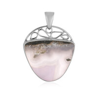 Pendentif en argent et Calcédoine violette de Java (Bali Barong)