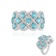 Bague en argent et Apatite bleue