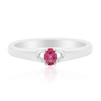 Bague en argent et Spinelle rose