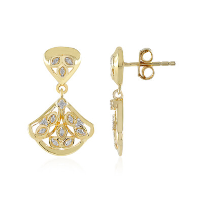 Boucles d'oreilles en argent et Diamant I2 (I)