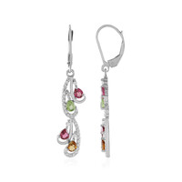 Boucles d'oreilles en argent et Tourmaline