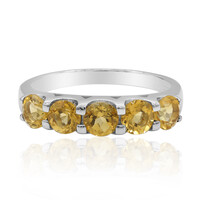 Bague en argent et Citrine