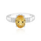 Bague en argent et Citrine