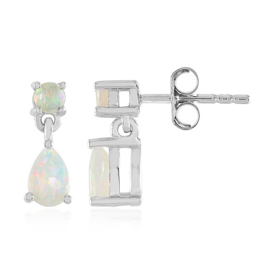 Boucles d'oreilles en argent et Opale Welo