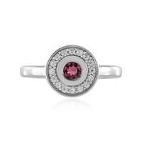 Bague en argent et Rubellite