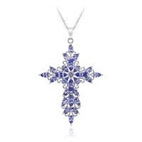 Collier en argent et Tanzanite