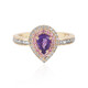 Bague en or et Saphir pourpre de Ceylan (Adela Gold)