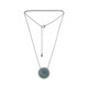 Collier en argent et Fuchsite (dagen)