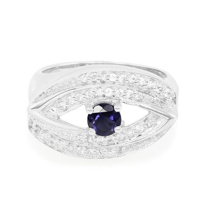 Bague en argent et Iolite de Ceylan (Jahdo)