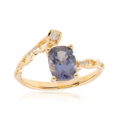 Bague en or et Tanzanite non chauffée (CIRARI)