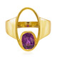 Bague en argent et Grenat magenta