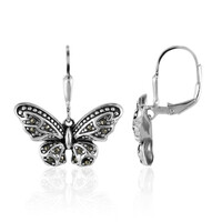 Boucles d'oreilles en argent et Marcassite