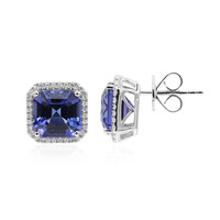 Boucles d'oreilles en or et Tanzanite AAA (CIRARI)