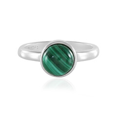 Bague en argent et Malachite