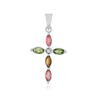 Pendentif en argent et Tourmaline