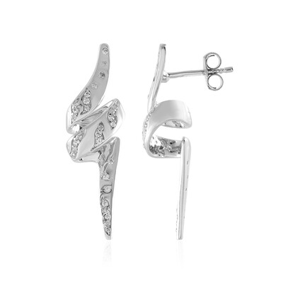 Boucles d'oreilles en argent et Zircon (de Melo)