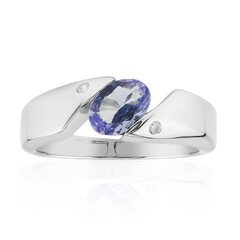 Bague en argent et Tanzanite non chauffée