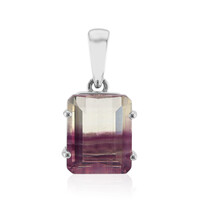 Pendentif en argent et Fluorite multicolore (Pallanova)