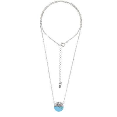 Collier en argent et Turquoise (dagen)