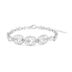 Bracelet en argent et Topaze blanche