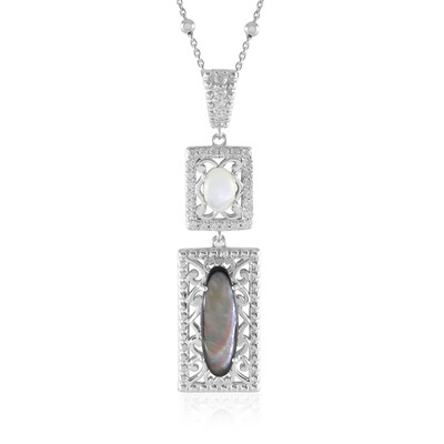 Collier en argent et Nacre (Dallas Prince Designs)