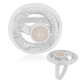 Bague en argent et Quartz rose (MONOSONO COLLECTION)