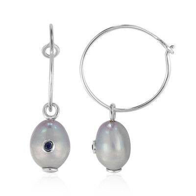 Boucles d'oreilles en argent et Perle de culture d'eau douce (TPC)