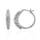 Boucles d'oreilles en argent et Topaze blanche