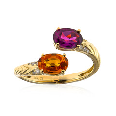 Bague en or et Grenat mandarine (CIRARI)