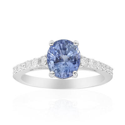 Bague en or et Saphir bleu de Ceylan (CIRARI)