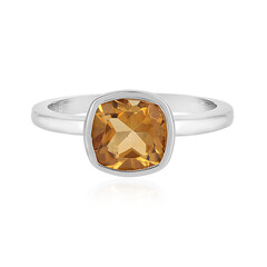 Bague en argent et Citrine