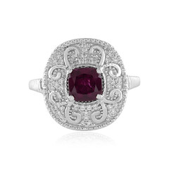 Bague en argent et Grenat Rhodolite