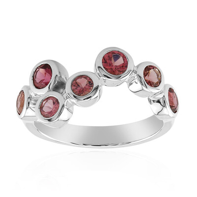 Bague en argent et Tourmaline rose du Brésil  (Pallanova)