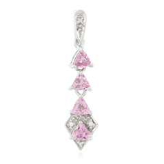 Pendentif en argent et Tourmaline cuprifère rose