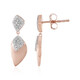 Boucles d'oreilles en argent et Zircon (MONOSONO COLLECTION)