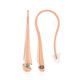 Boucles d'oreilles en or et Diamant rose de France SI1 d'Argyle  (Annette)