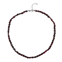 Collier en argent et Grenat Rhodolite