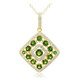 Collier en argent et Diopside de Russie