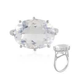 Bague en argent et Quartz blanc