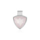 Pendentif en argent et Quartz rose (MONOSONO COLLECTION)