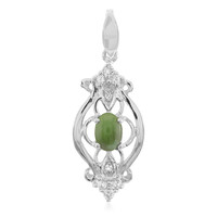 Pendentif en argent et Chrysoprase impériale