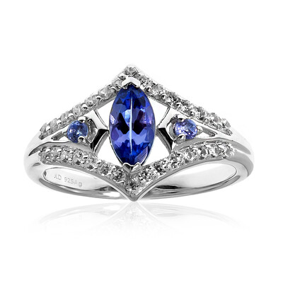 Bague en argent et Tanzanite