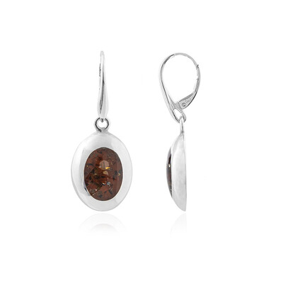 Boucles d'oreilles en argent et Ambre baltique (dagen)